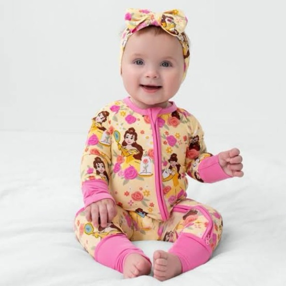 *NEW* Little Sleepies Disney Princess Belle Zippy 18-24 months